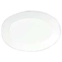 Load image into Gallery viewer, Melamine Lastra White Oval Platter
