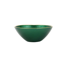 Load image into Gallery viewer, Metallic Glass Emerald Small Bowl
