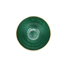 Load image into Gallery viewer, Metallic Glass Emerald Small Bowl
