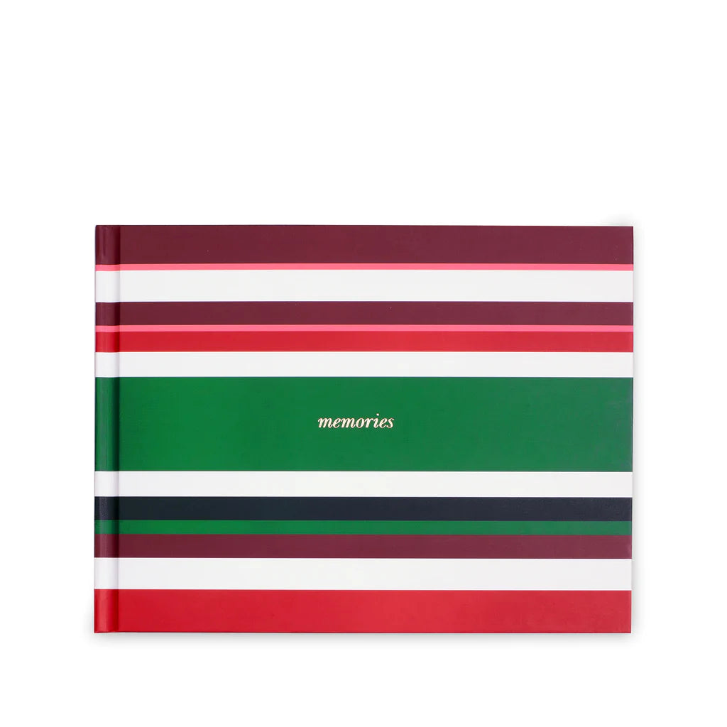 Memory Book, Christmas Stripe