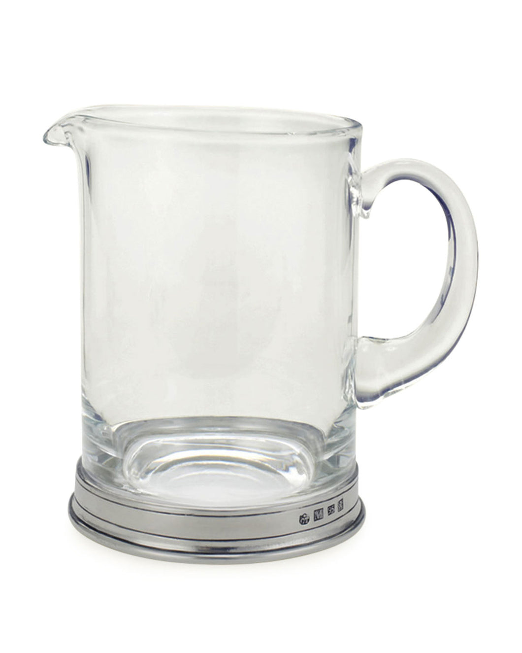 A classic combination of antique finish pewter and sparkling glass the Bar Branch Pitcher from Match makes a great addition to any bar or table.