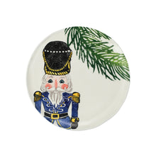 Load image into Gallery viewer, Nutcrackers Blue Salad Plate
