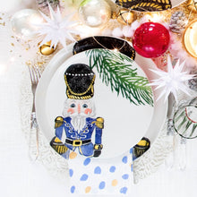 Load image into Gallery viewer, Nutcrackers Blue Salad Plate

