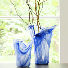 Load image into Gallery viewer, Onda Glass Cobalt Large Vase
