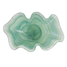Load image into Gallery viewer, Onda Glass Green Large Bowl
