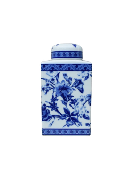 Blue & White Porcelain Tea Jar