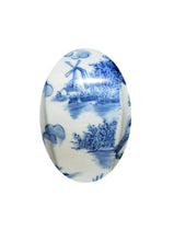 Load image into Gallery viewer, Blue &amp; White Chinoiserie Rectangular Jar, 11&quot;
