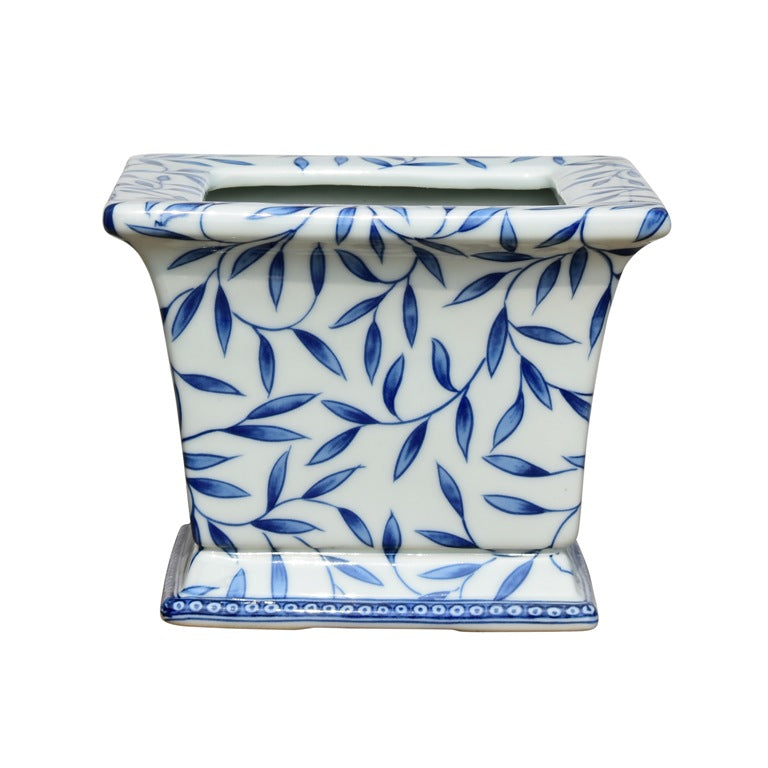 Blue Vine Porcelain Cachepot, 8