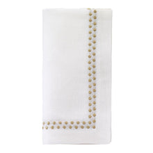 Load image into Gallery viewer, Pearls White/Gold Napkin, Set of 4
