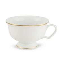 Load image into Gallery viewer, Georgian Gold Tea Cup &amp; Saucer, Ultra-White
