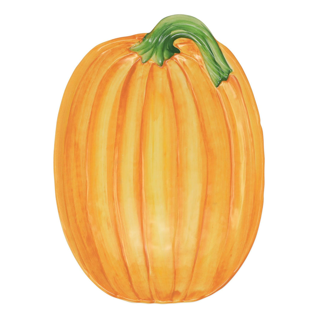 Figural Pumpkin Small Oval Platter