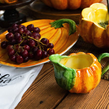 Load image into Gallery viewer, Figural Pumpkin Small Oval Platter
