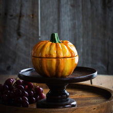 Load image into Gallery viewer, Pumpkins Figural Covered Small Pumpkin
