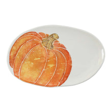 Load image into Gallery viewer, Pumpkins Small Oval Platter
