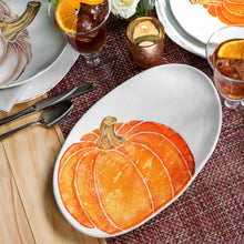 Load image into Gallery viewer, Pumpkins Small Oval Platter
