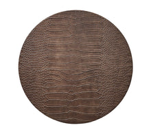 Load image into Gallery viewer, Croco Placemat in Taupe (Brown)
