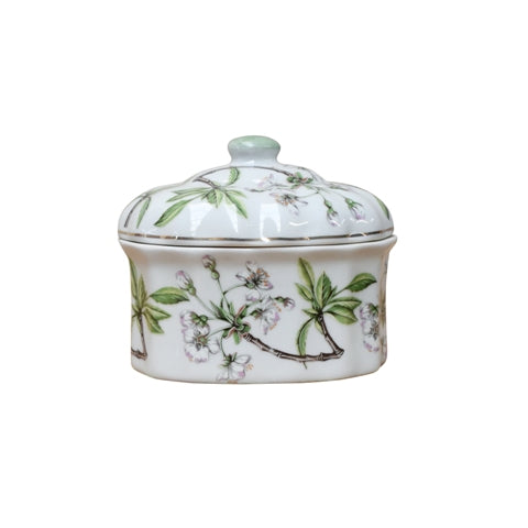 Cherry Blossom Oval Covered Box