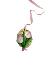 Load image into Gallery viewer, Pink Tulips Painted Easter Egg
