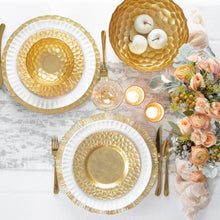 Load image into Gallery viewer, Rufolo Glass Gold Salad Plate

