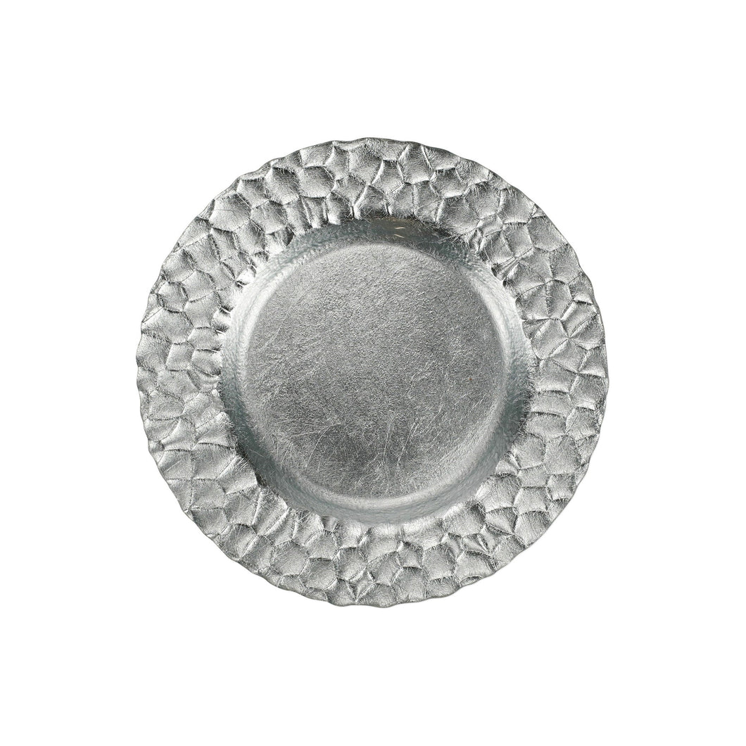 Rufolo Glass Platinum Salad Plate