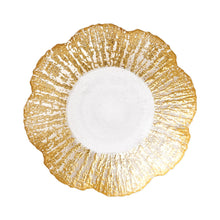 Load image into Gallery viewer, Rufolo Glass Gold Small Shallow Bowl

