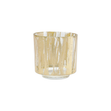 Load image into Gallery viewer, Rufolo Glass Gold Brushstroke Votive
