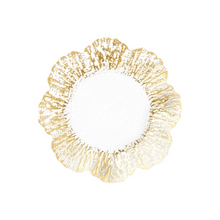 Load image into Gallery viewer, Rufolo Glass Gold Canape Plate
