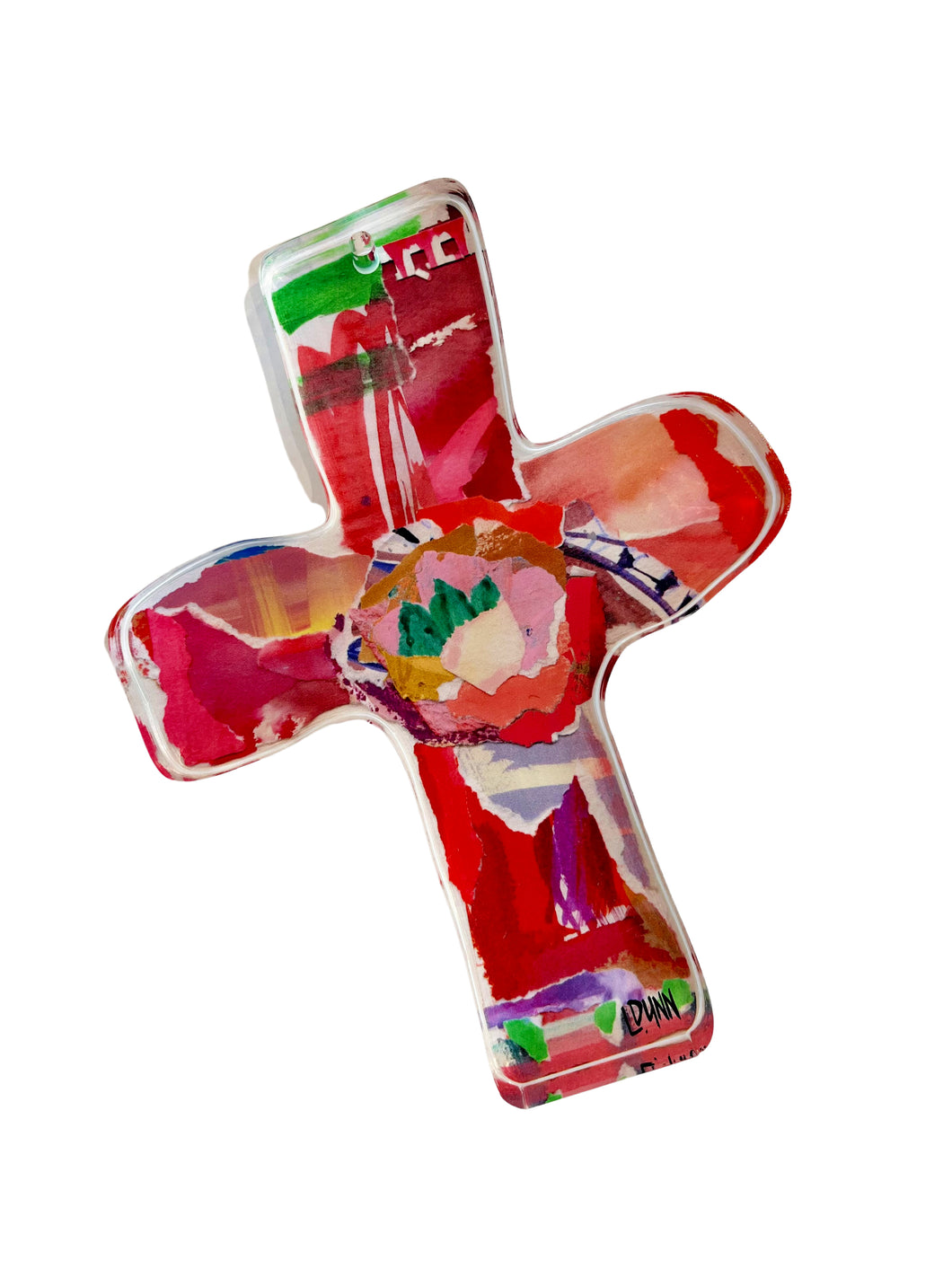 Red Everlasting Love Acrylic Cross