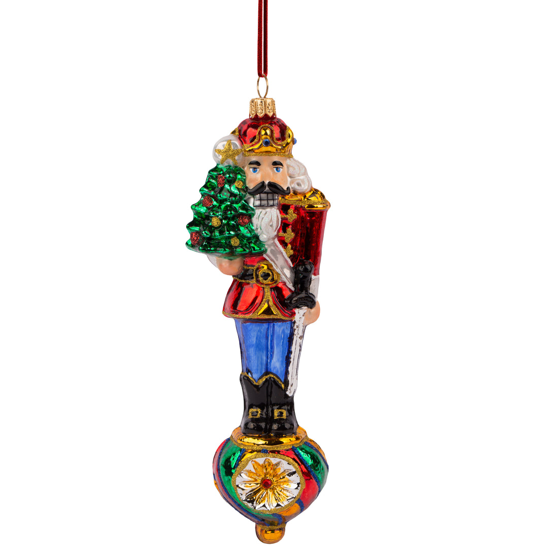 Nutcracker on Reflector Ornament