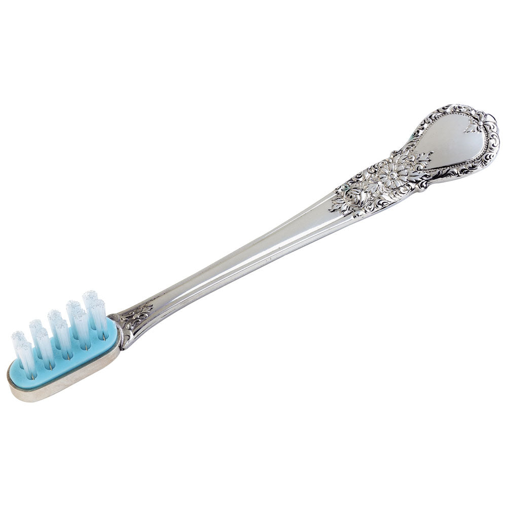 Pewter Baby Toothbrush, Blue