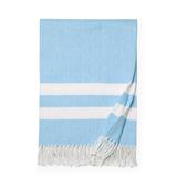 Aurora Fringed Throw, Azure