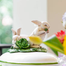Load image into Gallery viewer, Spring Vegetables Tureen with Bunnies
