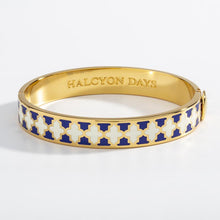 Load image into Gallery viewer, Agama Deep Cobalt &amp; Cream Bangle
