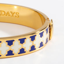 Load image into Gallery viewer, Agama Deep Cobalt &amp; Cream Bangle
