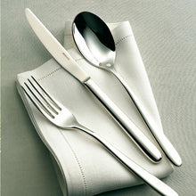 Load image into Gallery viewer, Hannah Solid Handle Flatware 5 pc Place Setting, 18/10 Stainless Steel
