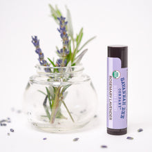 Load image into Gallery viewer, Rosemary Lavender Honey &amp; Beeswax Lip Balm
