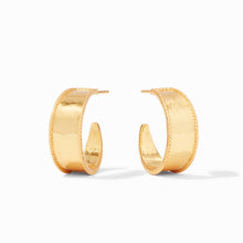 Load image into Gallery viewer, Savoy Gold Hoop Earrings, S
