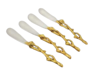 Gold Vine Spreaders, Set of 4