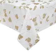 Sedona White & Gold Tablecloth, 70