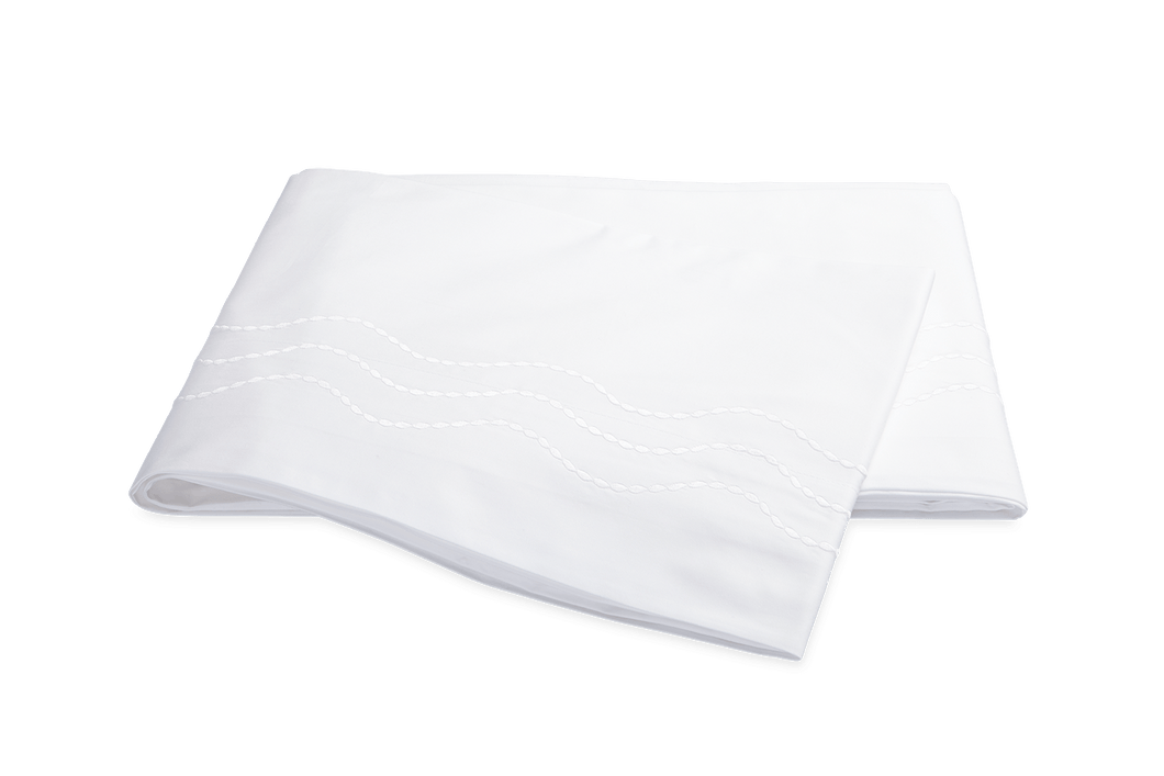 Serena Full/Queen Flat Sheet, White