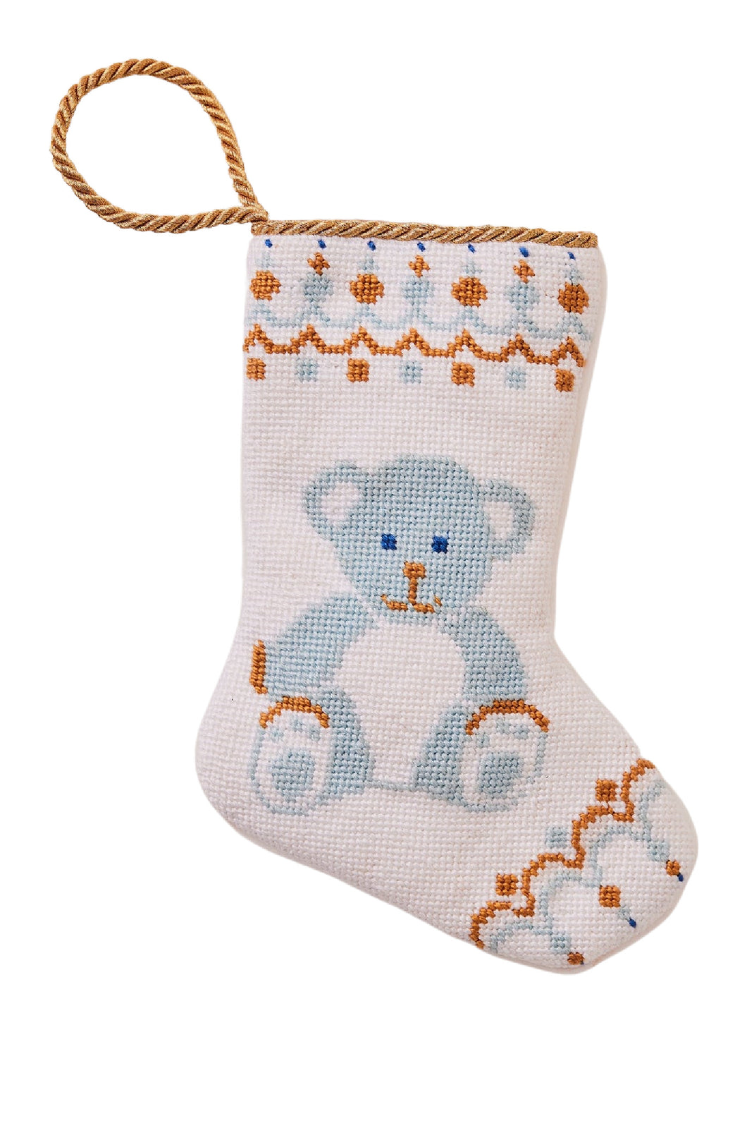 Bear-y Christmas in Blue by Shuler Studio Bauble Stocking