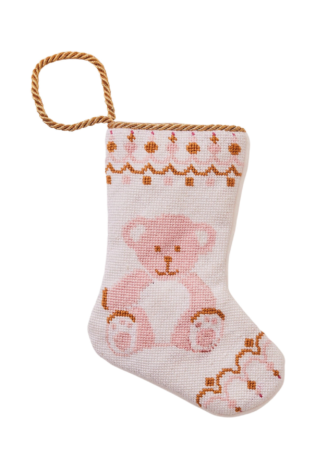 Bear-y Christmas in Pink by Shuler Studio Bauble Stocking