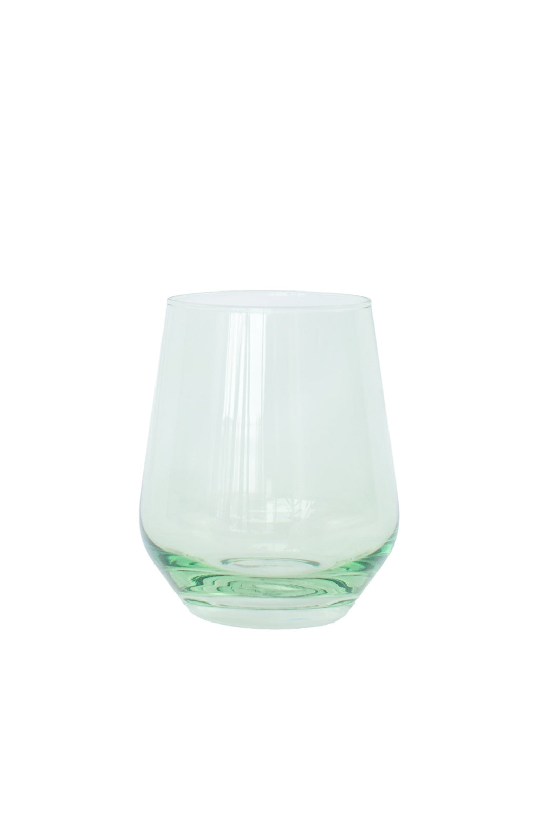 Mint Green Stemless Wine Glass