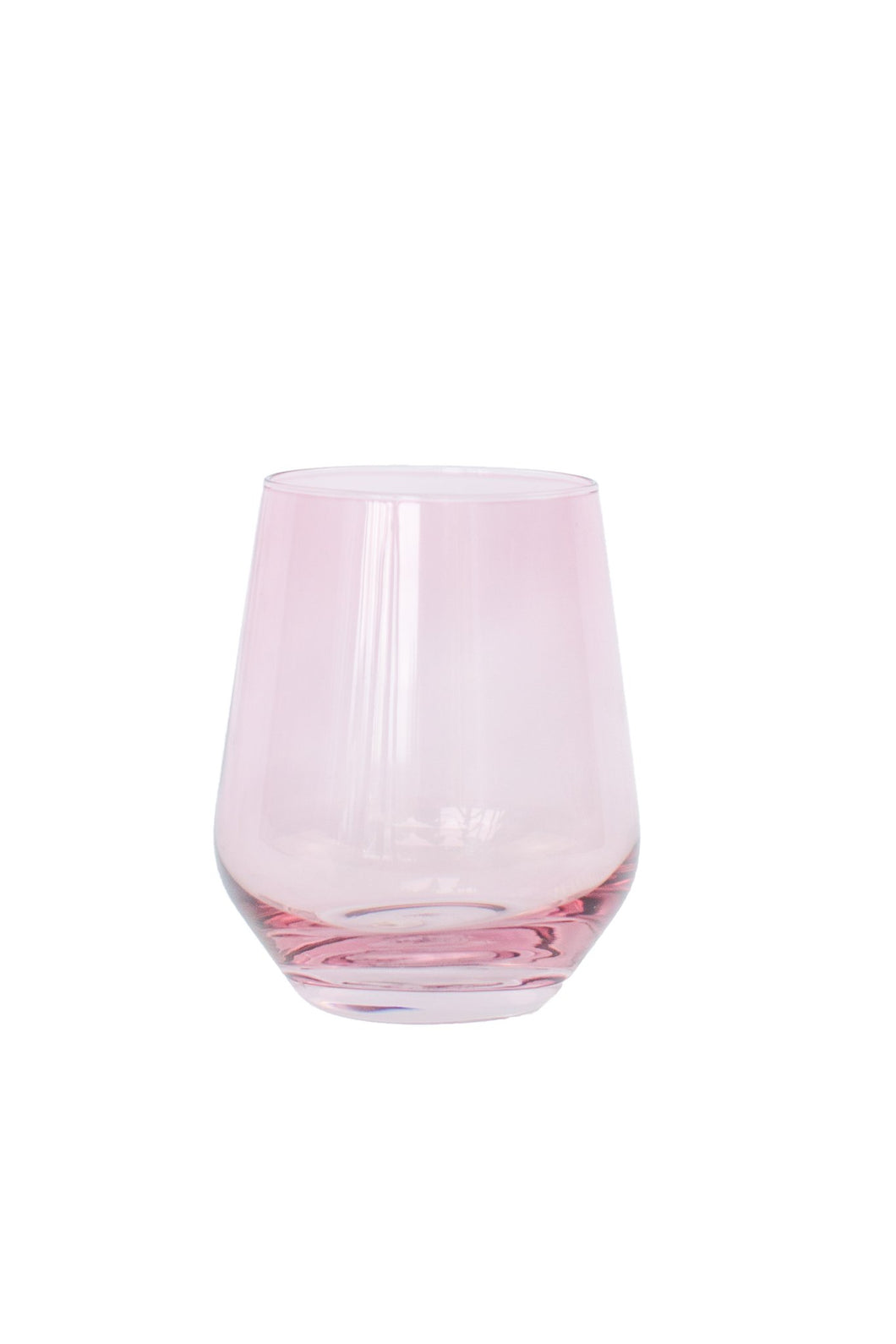 Rose Stemless Wine Glass