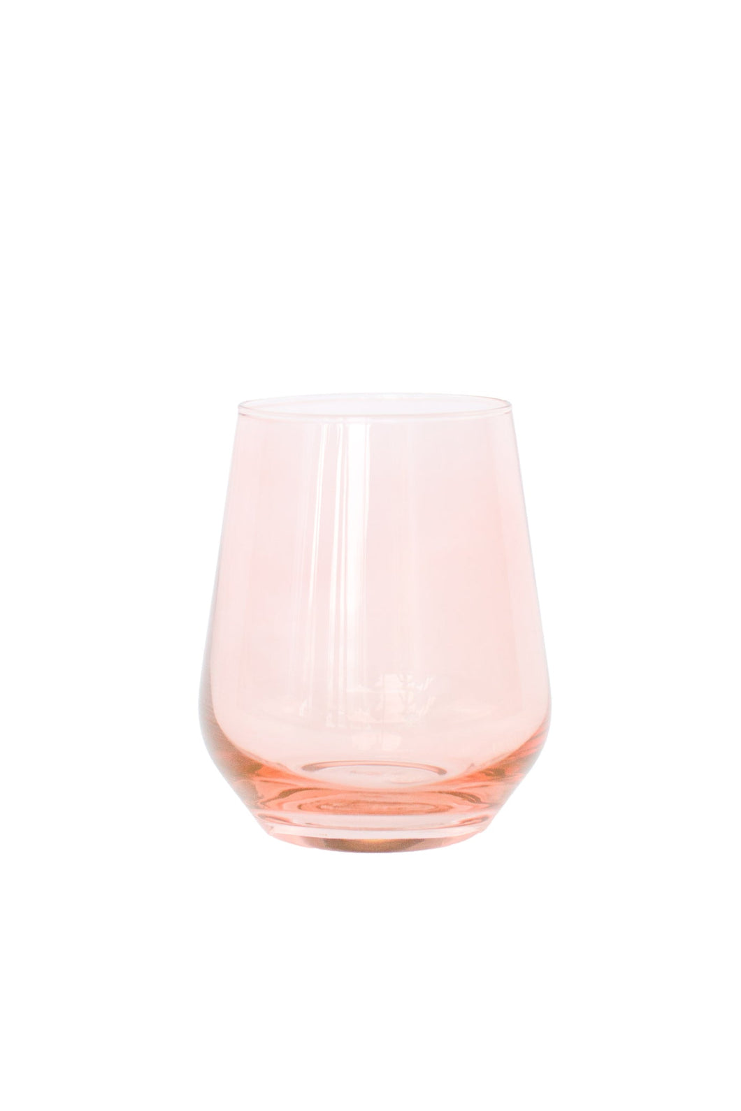 Blush Pink Stemless Wine Glass