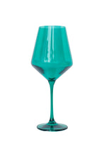 Load image into Gallery viewer, Emerald Green Wine Glass
