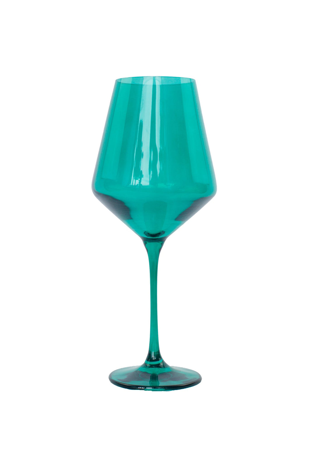 Emerald Green Wine Glass