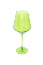 Forest Green Wine Glass