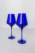 Load image into Gallery viewer, Royal Blue Wine Glass
