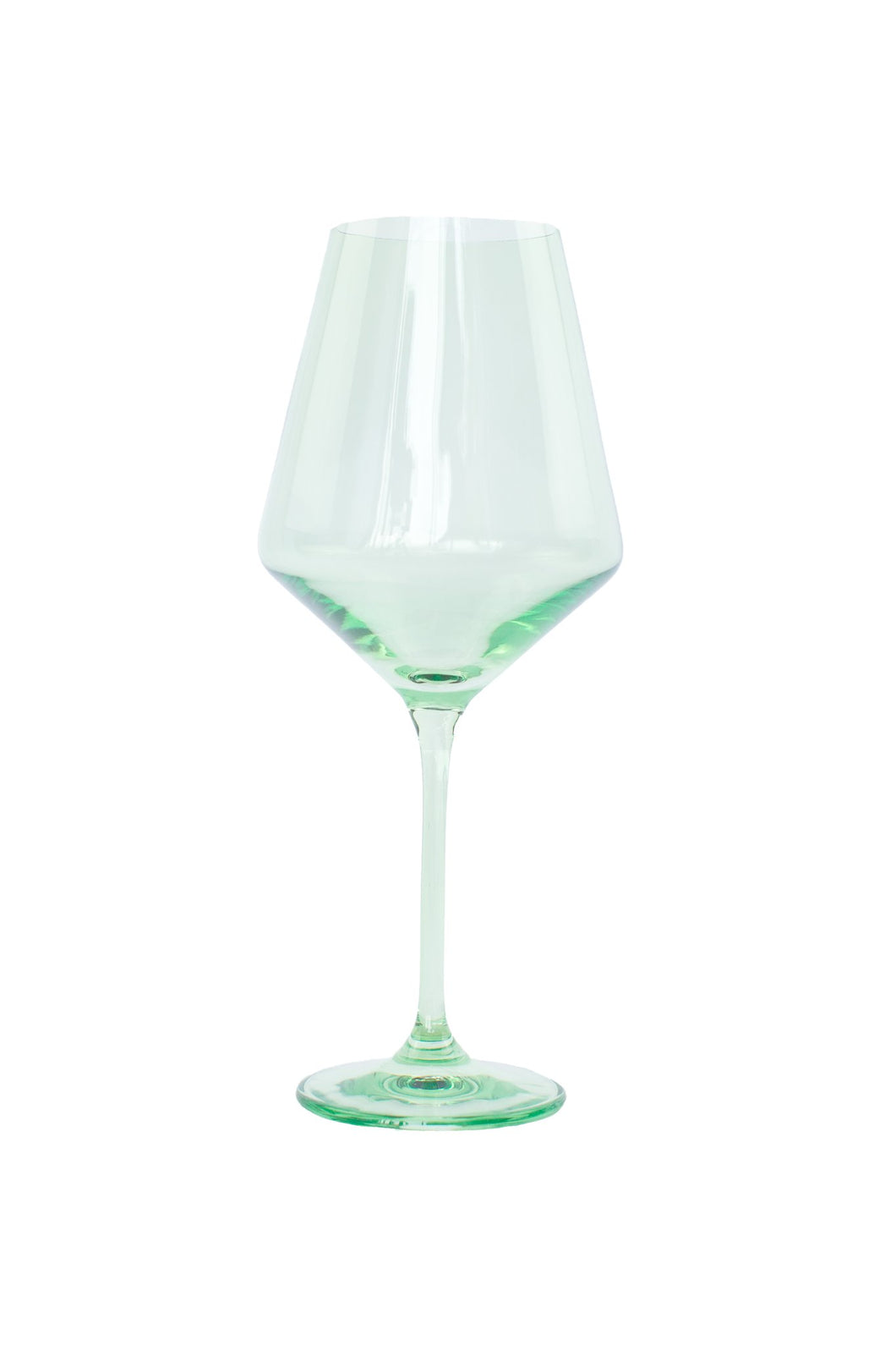 Mint Green Wine Glass